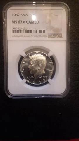 1967 NGC MS 67* STAR CAMEO SMS KENNEDY HALF *** SPOTLESS - LOOKS MS67 UCAM *** Cover