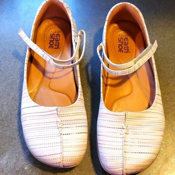 Zapatos informales Kalso Earth Mary Jane correas amarillos multicolores talla Pisos 8,5 Foto 1 de 4