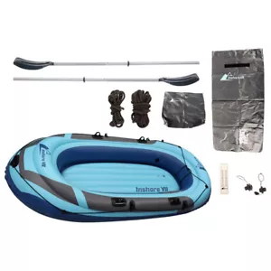 Aufblasbares Schlauchboot Set Paddel 3 Person Paddelboot 3-Luftkammern-System - Bild 1 von 12