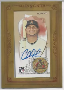 GABRIEL MORENO 2023 TOPPS ALLEN GINTER FRAMED MINI ON-CARD AUTO SP DIAMONDBACKS - Picture 1 of 1