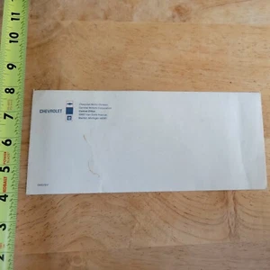 CHEVROLET GM WARREN MICHIGAN MOTOR ENVELOPE OLD VINTAGE ADVERTISMENT - Picture 1 of 7