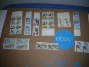 VINTAGE 1960'S US STAMPS PAIRS UNUSED KENNEDY MACCARTHUR  MORE #1 - Picture 1 of 7