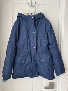 Lands End Girls Expedition Parka Coat Hooded With Adjustable Waist Band Sz XL - Picture 1 of 11