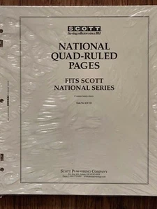SCOTT NATIONAL QUAD-RULED PAGES FOR SCOTT NATIONAL SERIES ( ACC121)  - Picture 1 of 4