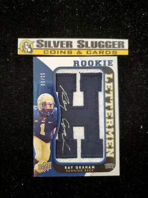 2013 Ray Graham Upper Deck Rookie Lettermen Patch Auto "H" /50 Pitt Panthers - Image 1 of 2