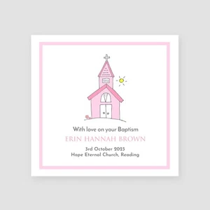 Personalised Handmade New Baby Card - Christening, Baptism, Naming Day Card - Picture 1 of 8