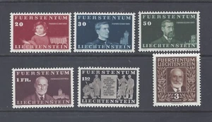 LIECHTENSTEIN 1940 NACIMIENTO CENTENARIO DEL PRÍNCIPE JUAN II JUEGO DE 6 M.L.H. SG 189/194 - Imagen 1 de 2