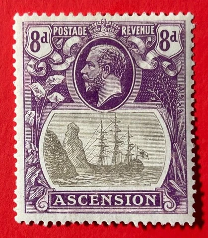 ASCENSION ISLANDS Sc#18 1924 Bedge of St. HELENA Mint VLH mark OG (18-241) Cover