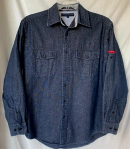 VTG..TOMMY HILFIGER..DENIM COTTON..BUTTON FRONT..SHIRT..MEN S - Picture 1 of 6