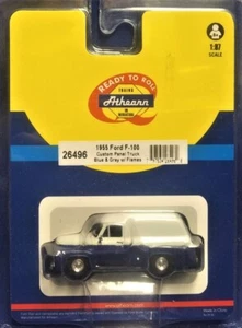 Athearn 26496 Ford 1955 F-100 Custom Panel Truck - Blue & Gray 1/87 New MIB - Picture 1 of 1