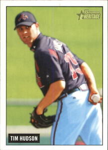 2005 Bowman Heritage Atlanta Braves Baseball Card #302 Tim Hudson SP