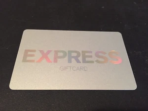 EXPRESS Classic Logo Silver on Silver ( 2010 ) Gift Card ( $0 ) - Picture 1 of 1