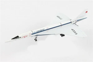 Modelo de avión diecast Herpa Bureau Tupolev Aviation TU-144S CCCP-77101 1/400 - Imagen 1 de 12
