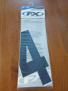 Números estándar Effex de fábrica 8 pulgadas 02-4474 paquete de 3 #4 negro NS291B - Imagen 1 de 2