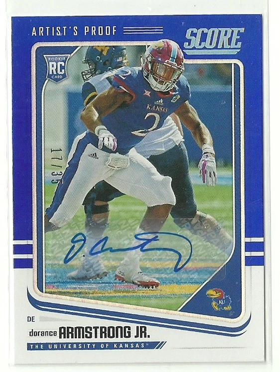 2018 Score Artist's Proof DORANCE ARMSTRONG JR. Cowboys AUTOGRAPH Kansas AUTO 35 - Image 1 of 1