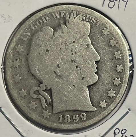 1899-P  Barber Half Dollar - FREE SHIPPING - P8-1 Cover