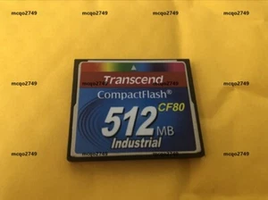 Transcend Industrial 512MB  CF80 CompactFlash Card CF Memory CARD - Picture 1 of 2