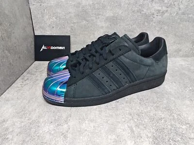 Level S-Adidas originals Superstar 80s Metal Toe 'Core Black' S76710 US8 Women - Image 1 of 4