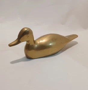 Pisapapeles de escritorio pesado de latón vintage decoración del hogar estatuilla 8" - Imagen 1 de 8