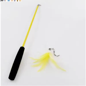 Cat Teaser Wands Three-Section Telescopic Fishing Pole Wand Kitten Funny Catcher - Picture 1 of 9