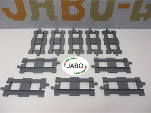 R3/9 Lego Duplo 10X Binari Dritti Nuovi Grigio Scuro Treno - Foto 1 di 1