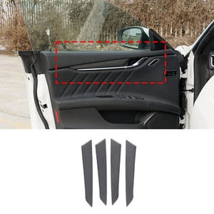 Matt Carbon Car Door Panel Trim Cover For Maserati Ghibli/Quattroporte 2014-2022 - Foto 1 di 7