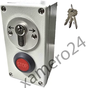 Orion AP2-2T Schlüsselschalter Aufputz Schlüsseltaster ZU AUF STOP Garagen Tore - Bild 1 von 9