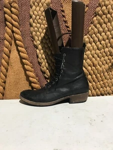 Botas de combate Frye negras para mujer talla 10B de Estados Unidos - Imagen 1 de 9