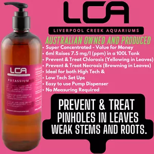 LCA Potassium "Super Concencentrated" Live Aquarium Plant Fertiliser Supplement - Picture 1 of 5