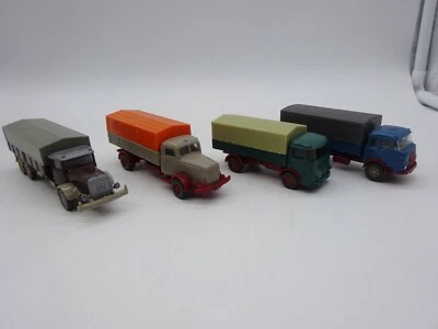Wiking: Confezione Di 4 Camion Veterani, Krupp, Büssing, MB (Schub142) - Immagine 1 di 2