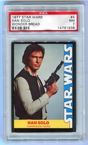 1977 Stars Wars Han Solo Wonder Bread PSA 7 NM #4 - Bild 1 von 2
