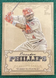 2013 Topps Calling Cards #CC-2 ⚾️ Brandon Phillips ⚾️ Cincinnati Reds ⚾️ - Picture 1 of 6