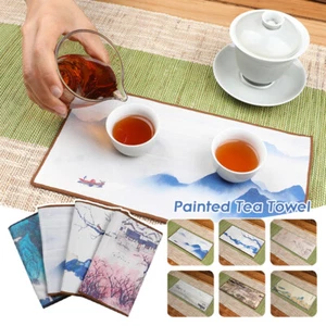 Paño de té absorbente creativo chino de mesa de té Kung Fu trapo toalla de té servilleta casera - Imagen 1 de 25
