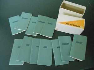 1977 Warner Chilcott Pocket Calendar Set Pharmaceutical Promotional Booklets - Picture 1 of 7