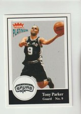 2003-04 Fleer Tradition #72 Tony Parker card, San Antonio Spurs