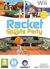 Racket Sports Party Nintendo Wii Excellent Condition PAL Tennis Squash Badminton