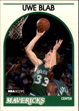 1989-90 Hoops Dallas Mavericks Basketball Card #104 Uwe Blab SP