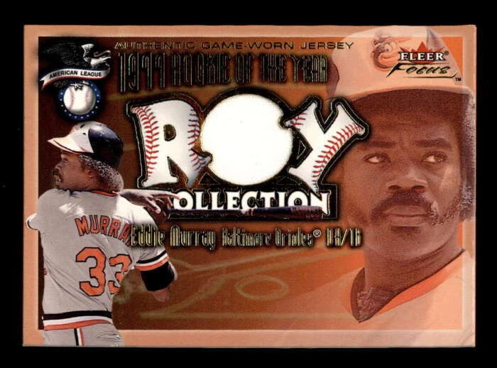 EDDIE MURRAY 2001 FLEER FOCUS ROY COLECCIÓN JUEGO USADO CAMISETA RELIQUIA BF6930 Foto 1 de 1