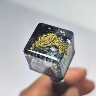 Handmade Key Cap For Mechanical Resin Dragon Pattern Artisan Keycaps Diy Keycap - Image 1 of 4