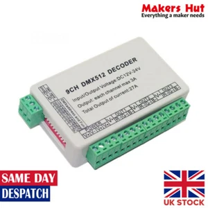 DMX512 9CH Decoder Voltage 27A Led Controller WS-DMX-9CH - Picture 1 of 1