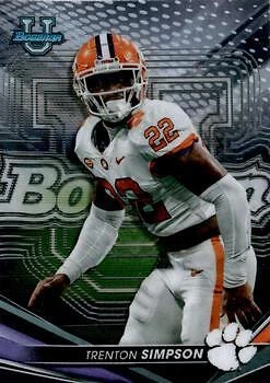 2022-23 Bowman's Best University #34 Trenton Simpson NM - Image 1 of 2