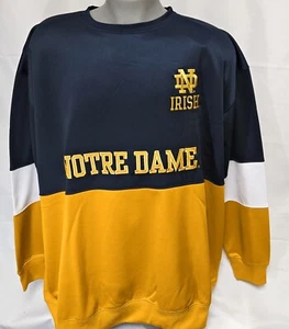 Mens Fanatics Notre Dame Fighting Irish NCAA Big & Tall Poly Fleece Sweatshirt - Picture 1 of 4