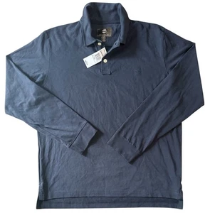 TIMBERLAND Herren Poloshirt dunkelblau Baumwolle Langarm XL neu mit Etikett 1506J - Bild 1 von 3
