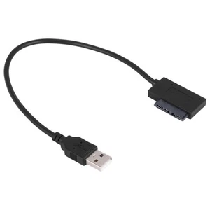 USB Adapter PC 6P+7P CD DVD Rom SATA to USB 2.0 Converter Slimline Sata 131537 - Afbeelding 1 van 6