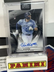 Tarjeta de novato Topps 2025 cromo negro Will Wagner #CBA-WW RC automática Blue Jays - Imagen 1 de 2