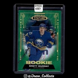 2021-22 Upper Deck Stature #107 Brett Murray Buffalo Sabres verde #/149 - Imagen 1 de 2