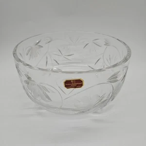 Doulton International Schliff Klar Kristall Schale Vintage Tschechien Groß Schwer - Bild 1 von 12