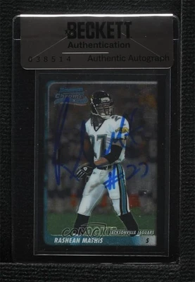BAS 2003 Bowman Chrome Rashean Mathis #120 Seal of Authenticity Auto Rookie RC - Image 1 of 2