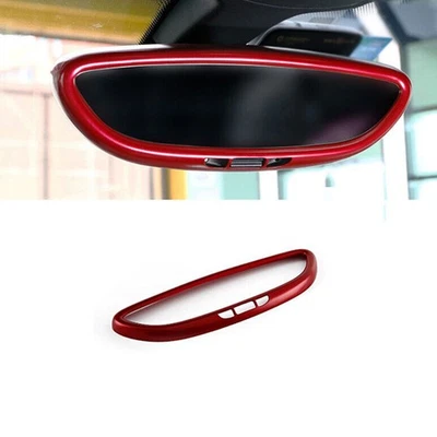 For Porsche Cayenne 2011-2017 Bright Red Interior Console Rearview Mirror Trim Foto 1 de 4
