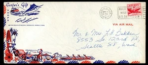 1957 Honolulu Hawaii, Airmail, Advertising Cover & letter, Royal Hawaiian - Picture 1 of 5